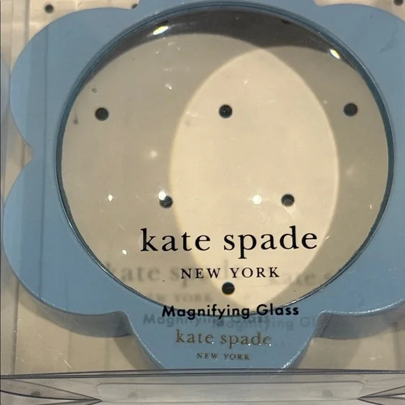 Kate Spade Blue Flower Magnifying Glass 5x Magnification New - Picture 3 of 4